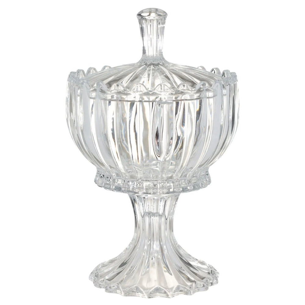 Glas Bonbonniere På Fod m/Låg - Lirmartur - Løven Home