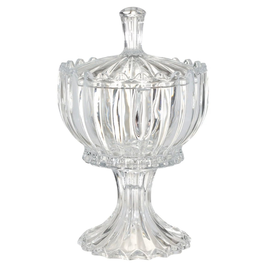 Glas Bonbonniere På Fod m/Låg - Lirmartur - Løven Home