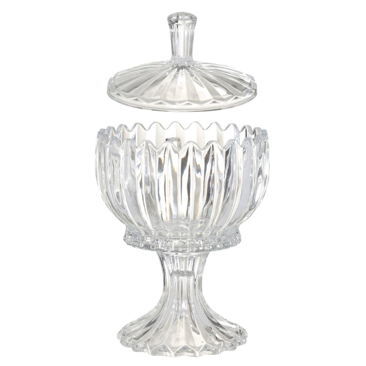 Glas Bonbonniere På Fod m/Låg - Lirmartur - Løven Home