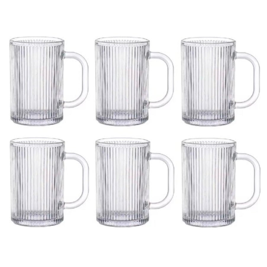 Glaskrussæt 6 stk. 350 ml - Weissberg Riffle - Løven Home