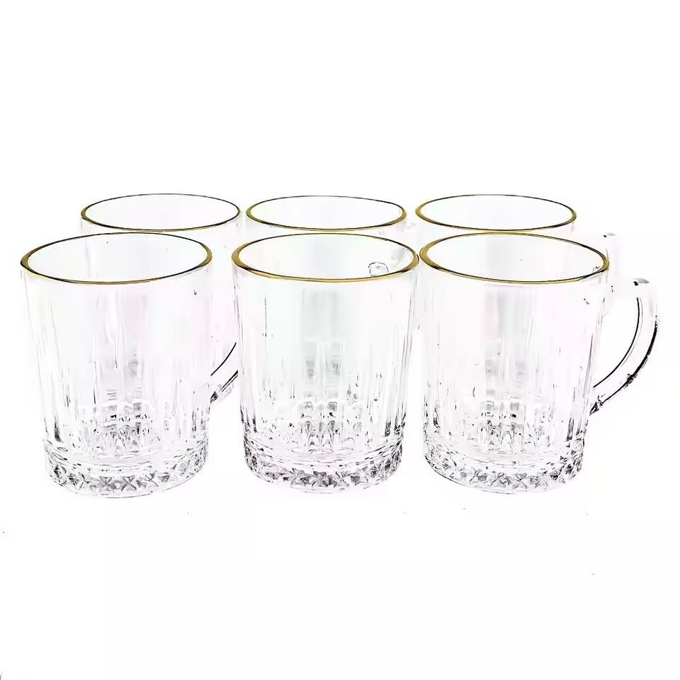 Glaskrussæt m/Hank 6 stk. 240 ml. - Almina Elisa Golden - Løven Home