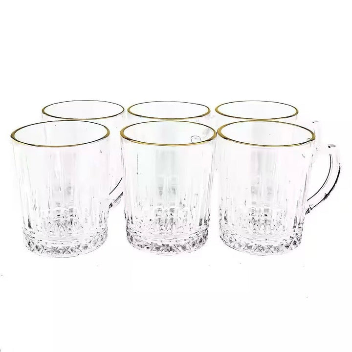 Glaskrussæt m/Hank 6 stk. 240 ml. - Almina Elisa Golden - Løven Home
