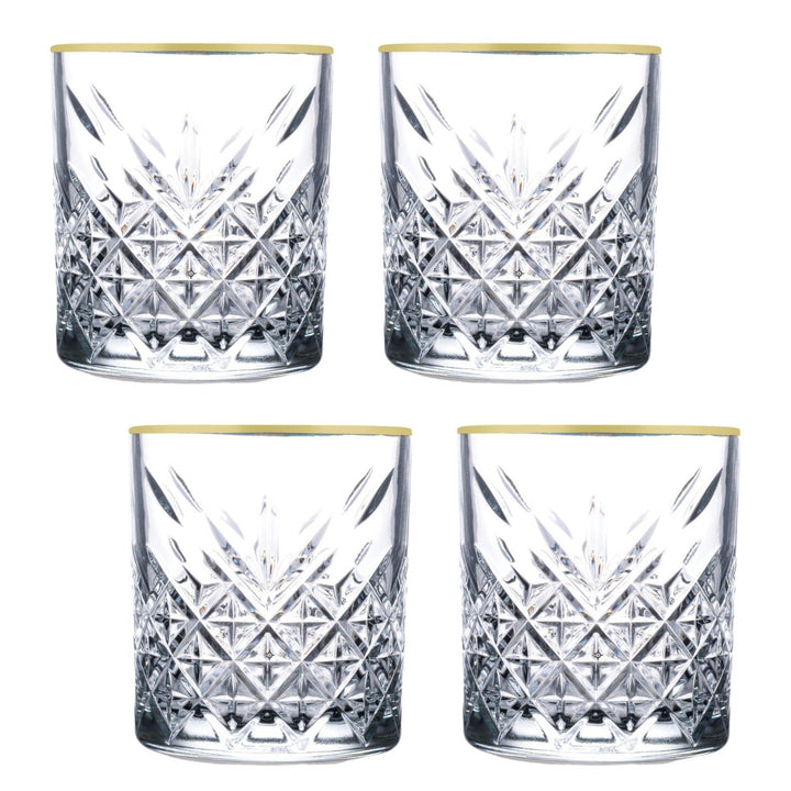 Glassæt 4 stk. 420 ml. - Pasabahce Golden Touch Timeless - Løven Home