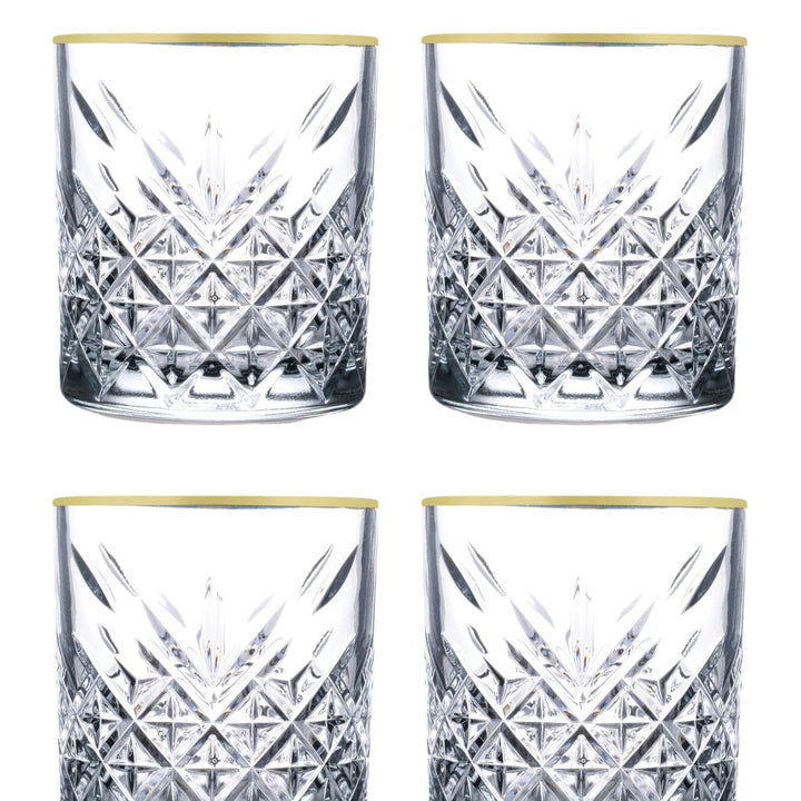Glassæt 4 stk. 420 ml. - Pasabahce Golden Touch Timeless - Løven Home