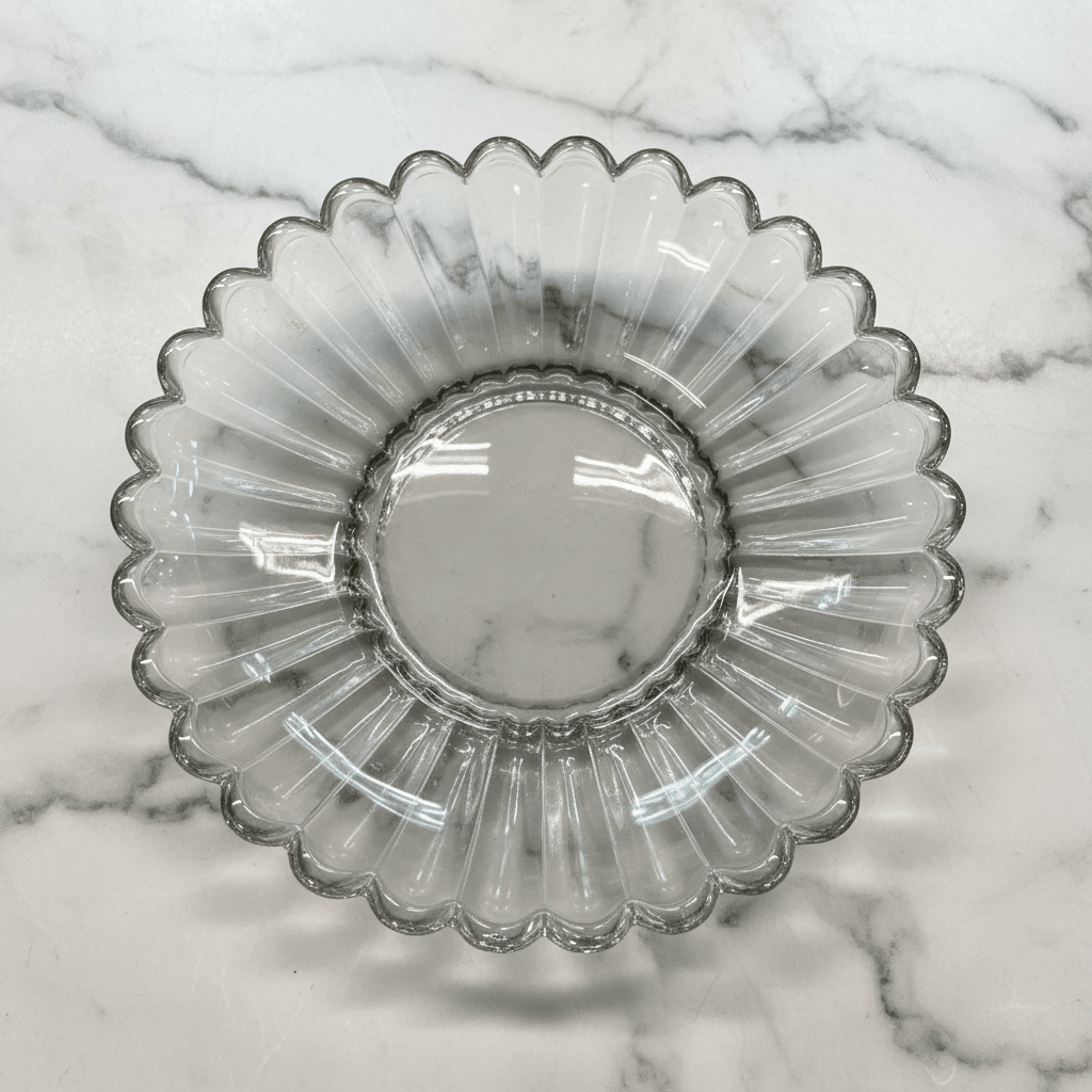 Glassware - Lotus glasskålesæt m/desserttallerkener - 12 dele | 200 ml | Klar antracit - Løven Home
