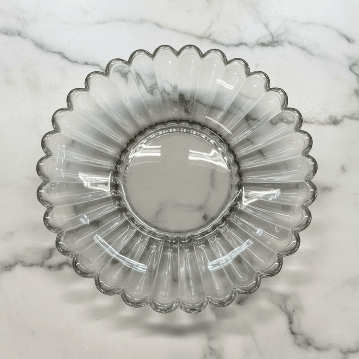 Glassware - Lotus glasskålesæt m/desserttallerkener - 12 dele | 200 ml | Klar antracit - Løven Home