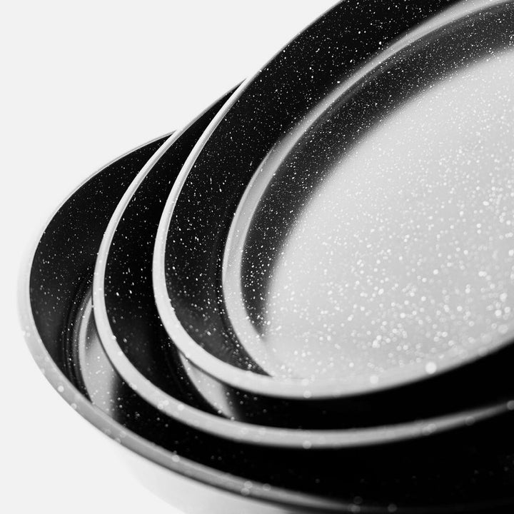 Granit Bradepandesæt Rund 3 stk. 32/36/40 cm - Almina - Løven Home