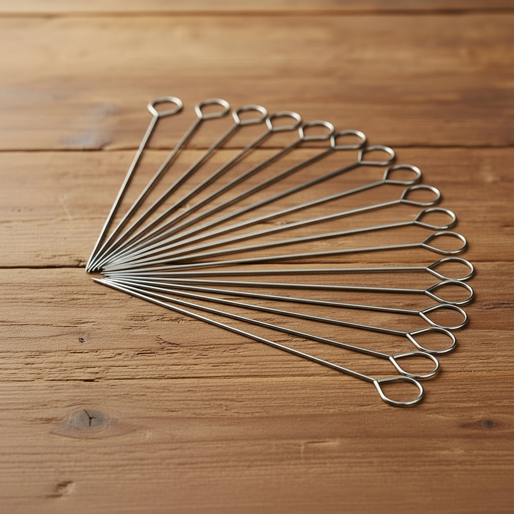 Grillspyd i Metal 42 cm - 6 stk - Løven Home