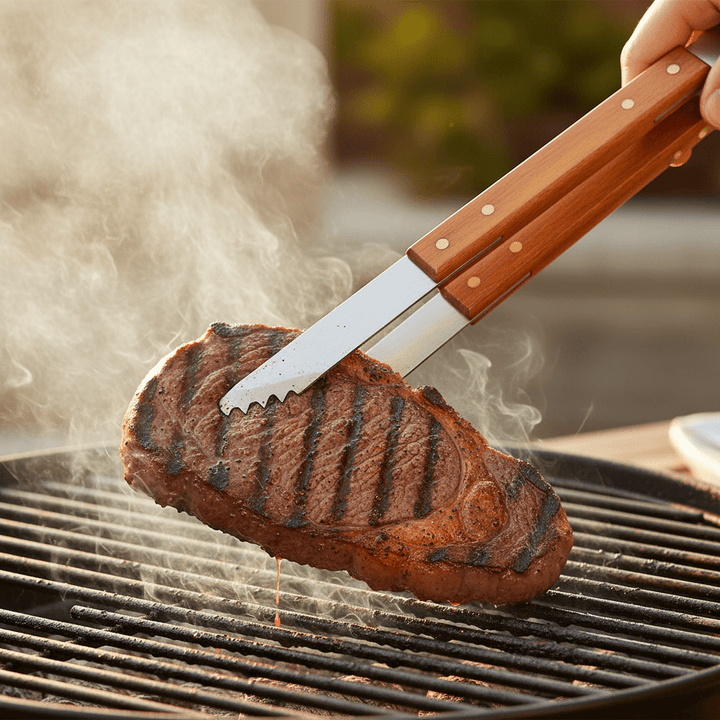 Grilltang af Stål og Træ - Løven Home