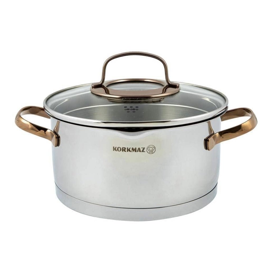 Grydesæt 8 Dele 4 Størrelser - Korkmaz Rosanna - Løven Home