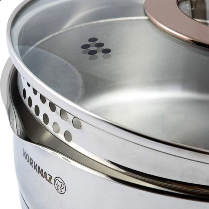 Grydesæt 8 Dele 4 Størrelser - Korkmaz Rosanna - Løven Home