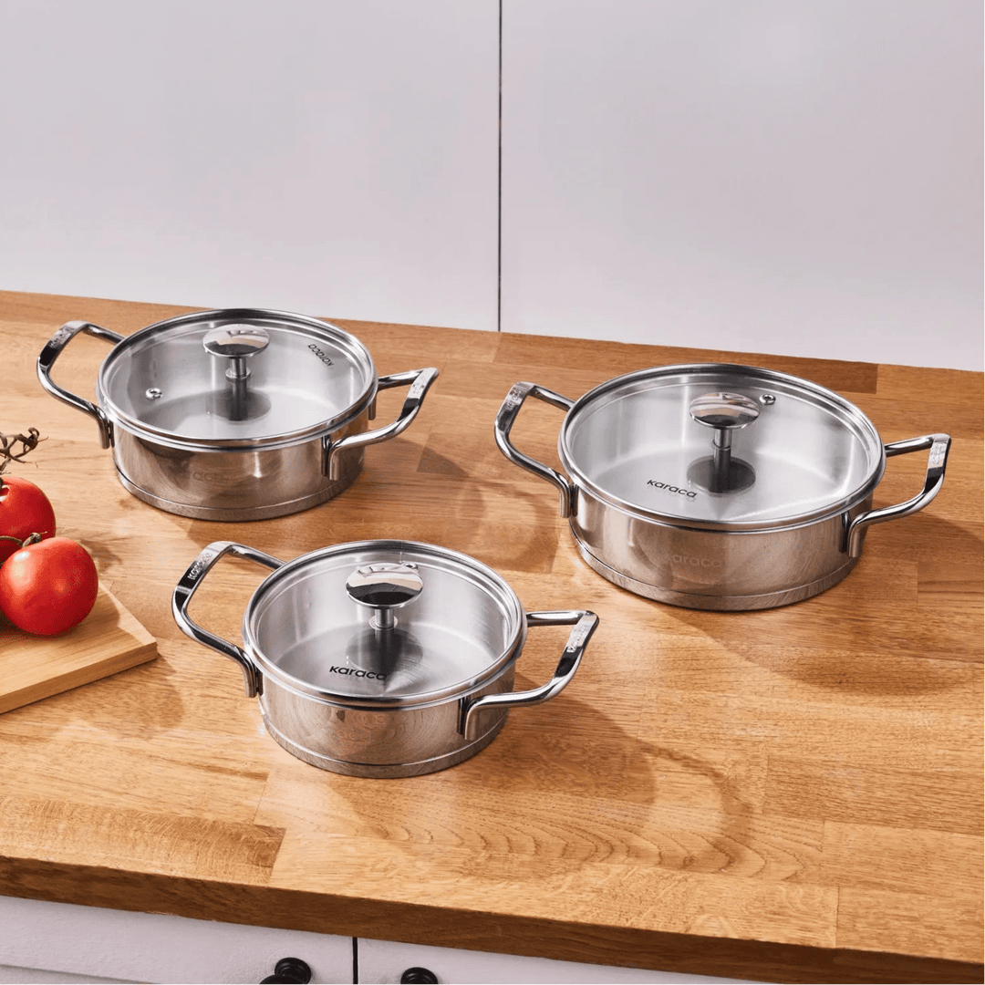 Grydesæt med 3 gryder - Karaca Vapor - Løven Home