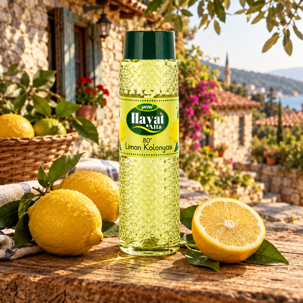 Hayat Alfa Lemon Cologne – 400 ml – 80% Alkohol - Løven Home