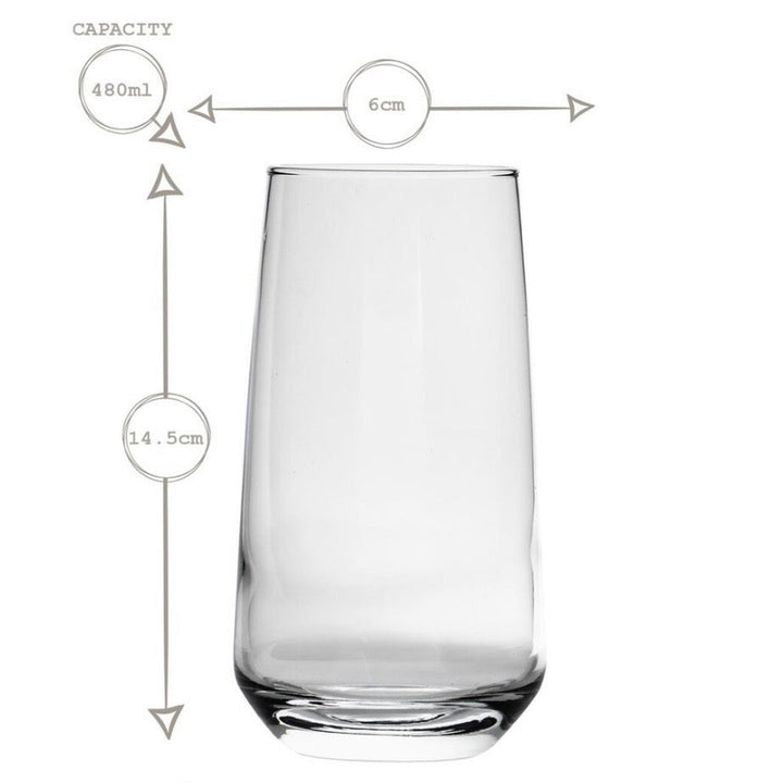 Høj Drikkeglassæt 6 stk. 480 ml. - Lav Lal - Løven Home