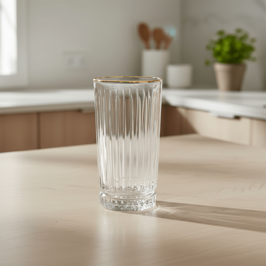 Høj Elisa Golden Drikkeglassæt 6 stk. (300 ml) - Løven Home