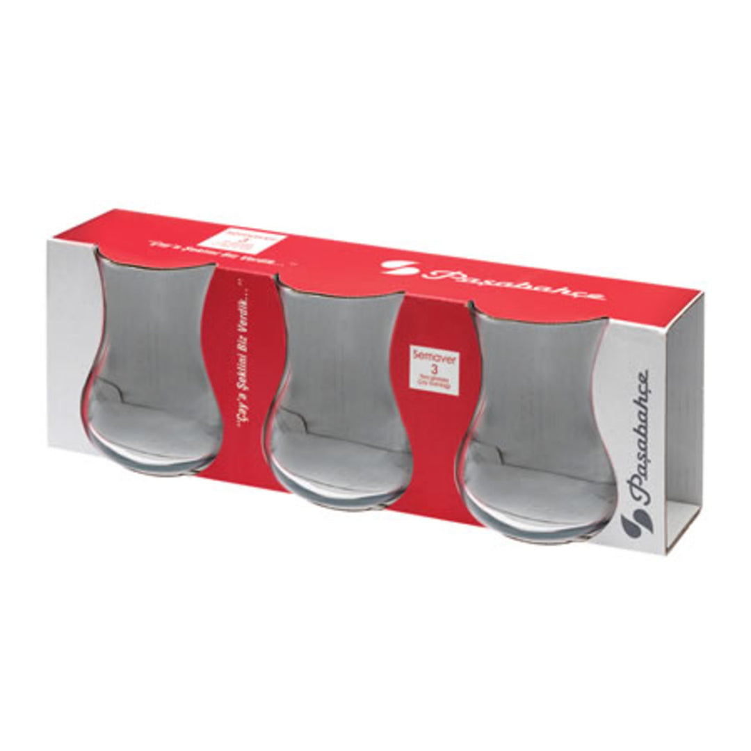 Te glas 3 stk. - Pasabahce Semaver - Løven Home