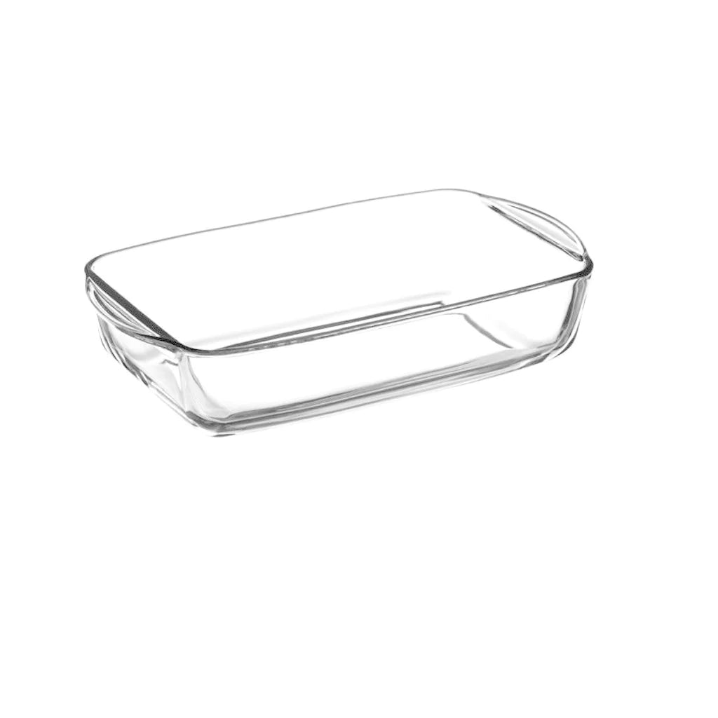 Rektangulær Glas Bakke med Plastik Låg fra Borcam - Løven Home
