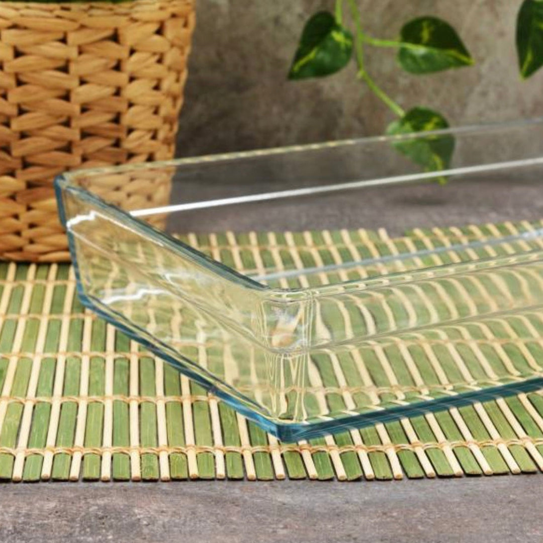 Rektangulær Glas Bakke - Pasabahce Borcam - Løven Home