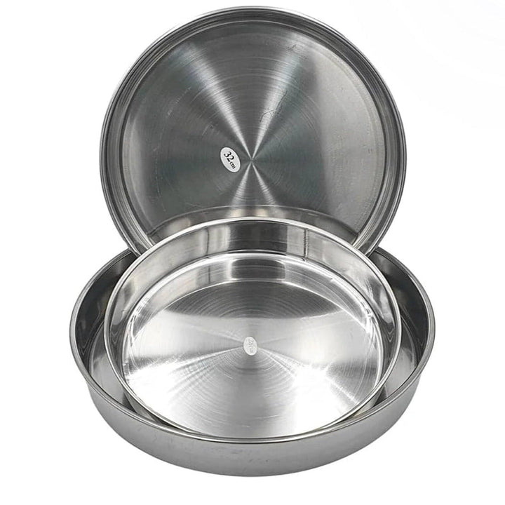 IMEX Rustfri Stål Rund Bradepandesæt 3 stk. (28/32/36 cm) - Løven Home