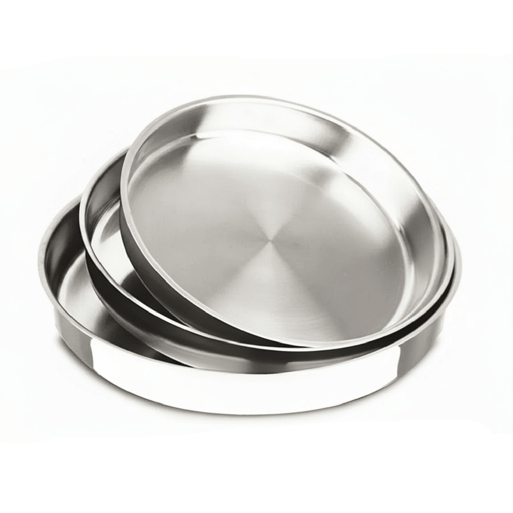 IMEX Rustfri Stål Rund Bradepandesæt 3 stk. (28/32/36 cm) - Løven Home