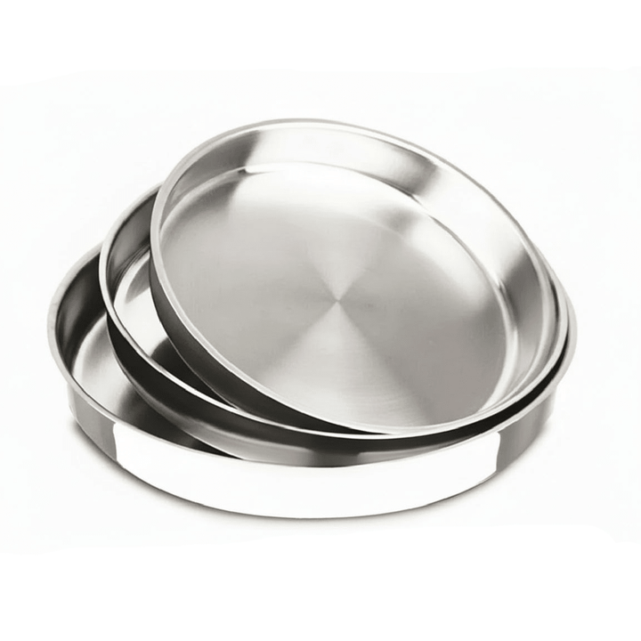 IMEX Rustfri Stål Rund Bradepandesæt 3 stk. (28/32/36 cm) - Løven Home