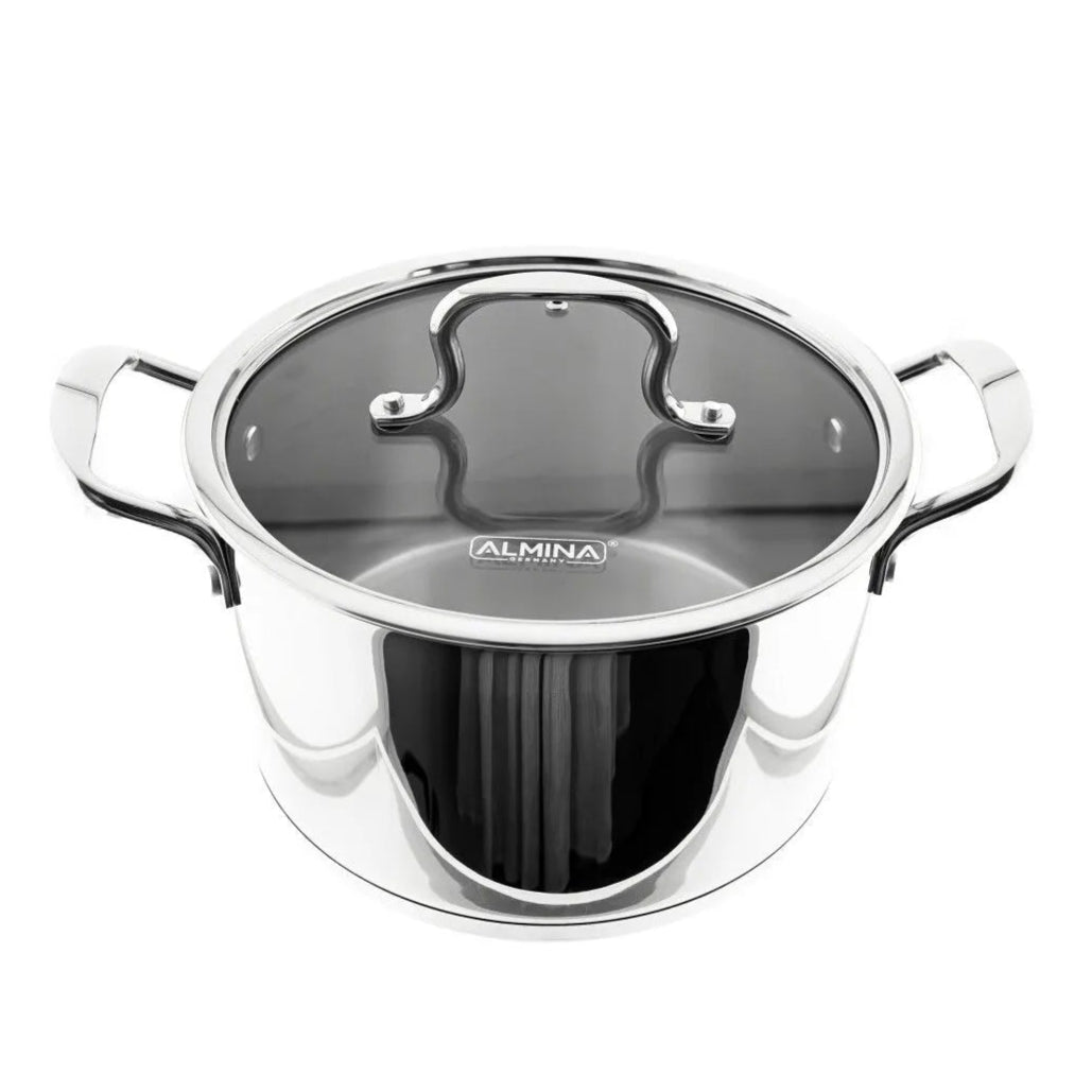 Induktions Gryde 20 cm/3 L. Rustfrit Stål - Almina - Løven Home