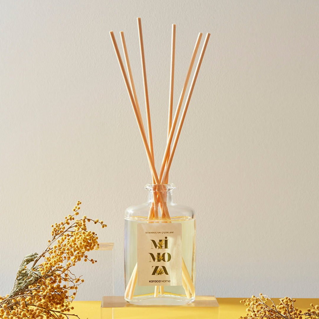 Istanbul’s Blomster - serie Duftspreder med Duftpinde – Mimoza – 200 ml - Løven Home