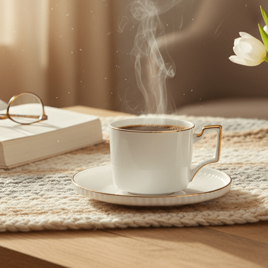 Kaffekoppesæt 12 dele - Almina Borneo - Løven Home