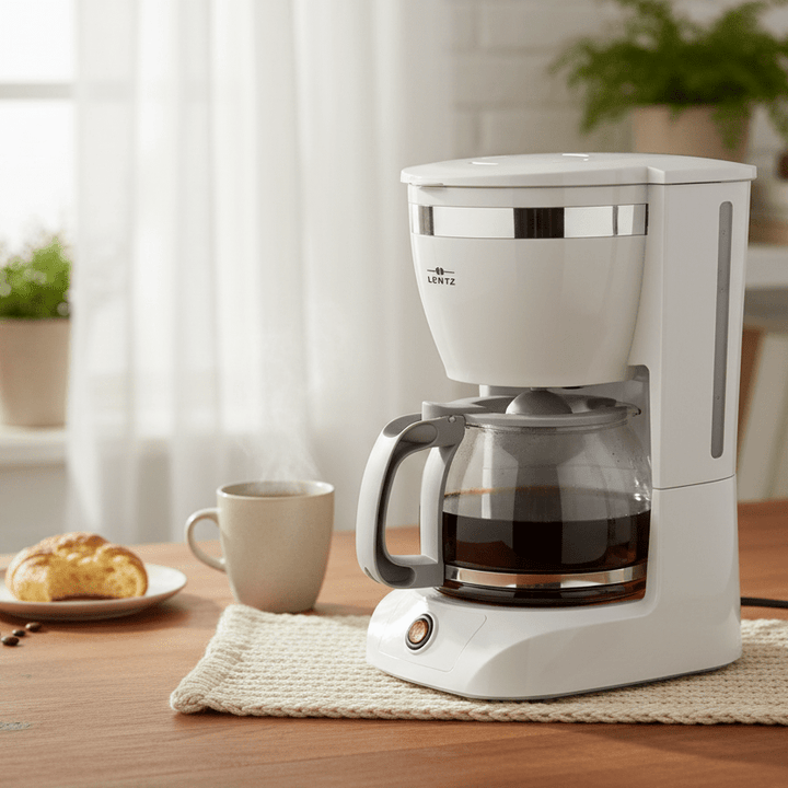 Kaffemaskine Hvid 1,25 liter - Lentz - Løven Home