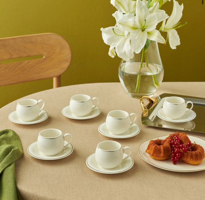 Karaca Adile dobbelt kaffe­sæt – 6 personer - Løven Home