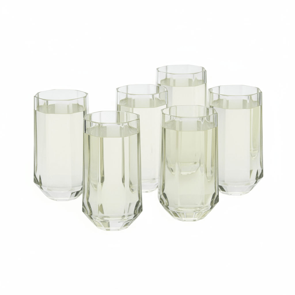 KARACA AKSADE PLAST SODAVANDSGLAS 6 STK. - 470 ML - Løven Home
