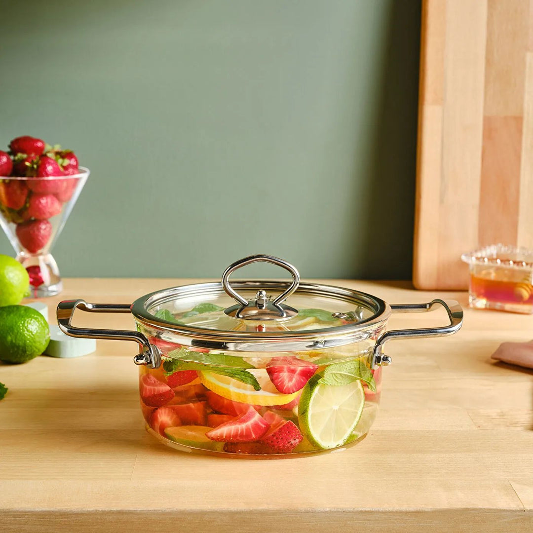 Karaca Amore Dyb Glasgryde (Borosilikat) – 16 cm - Løven Home