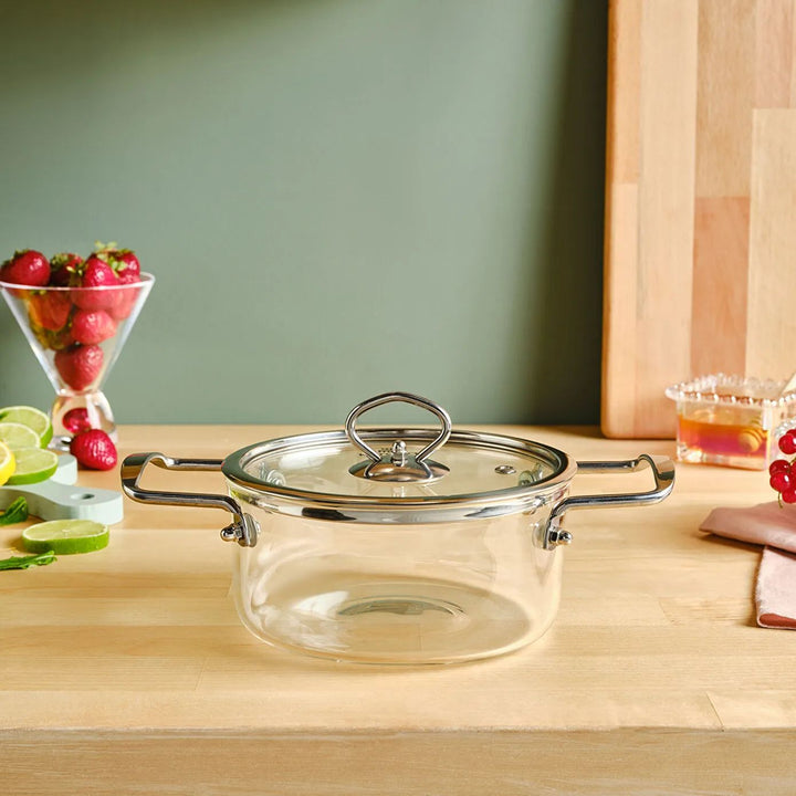 Karaca Amore Dyb Glasgryde (Borosilikat) – 16 cm - Løven Home