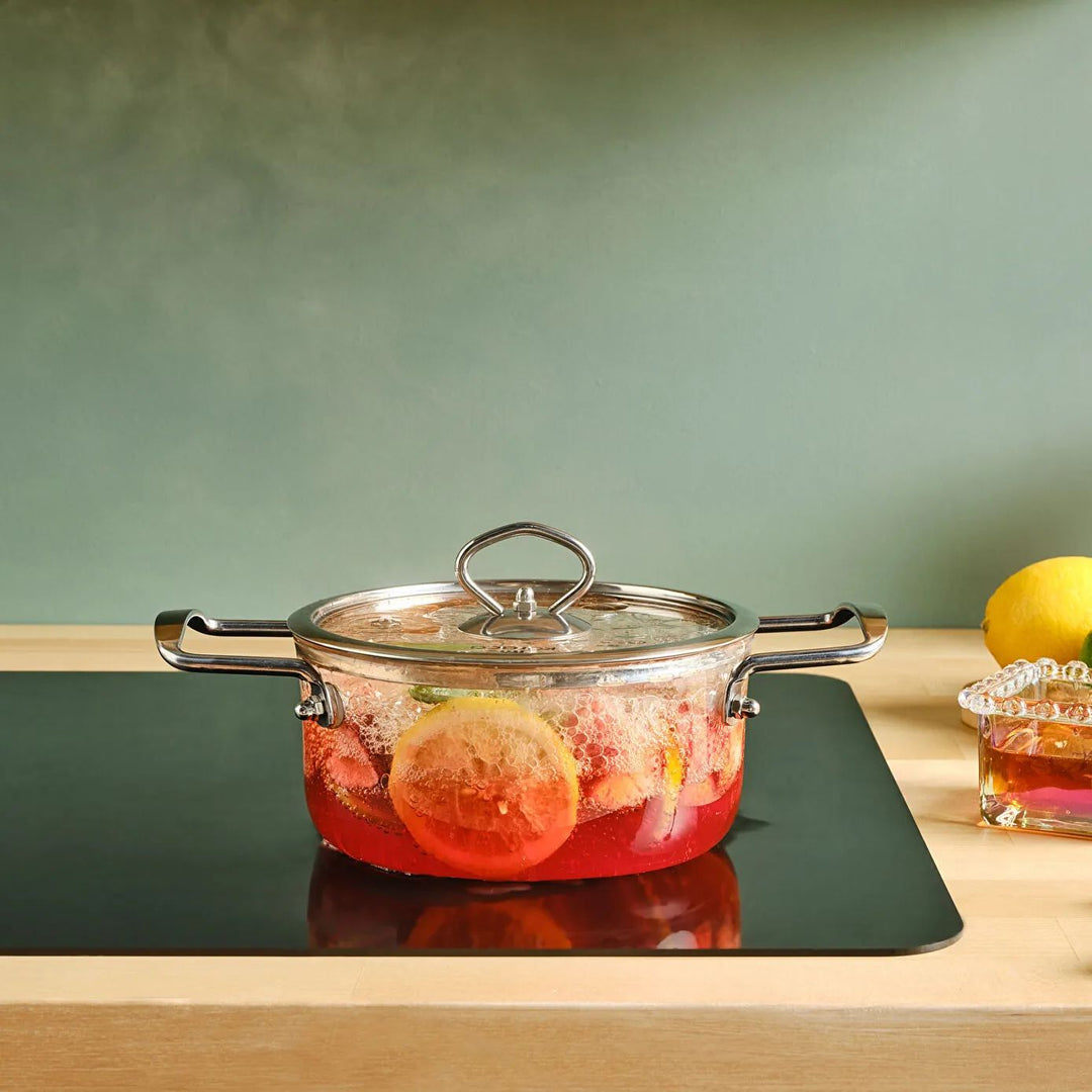 Karaca Amore Dyb Glasgryde (Borosilikat) – 16 cm - Løven Home