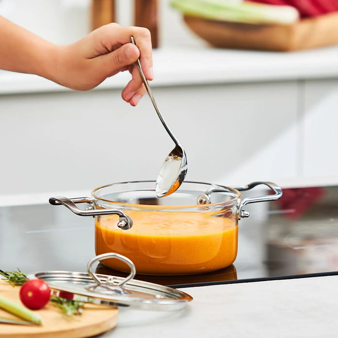 Karaca Amore Dyb Glasgryde (Borosilikat) – 16 cm - Løven Home