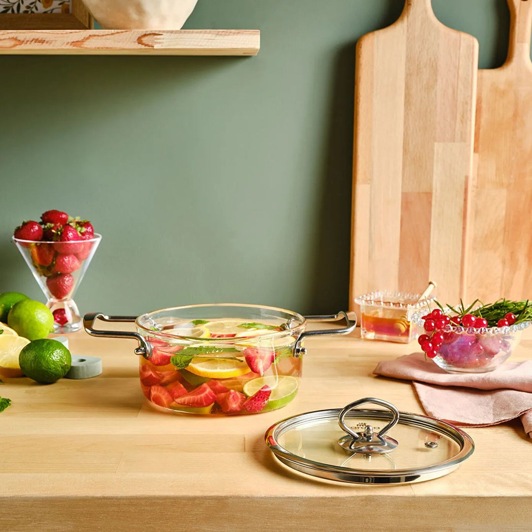 Karaca Amore Dyb Glasgryde (Borosilikat) – 16 cm - Løven Home