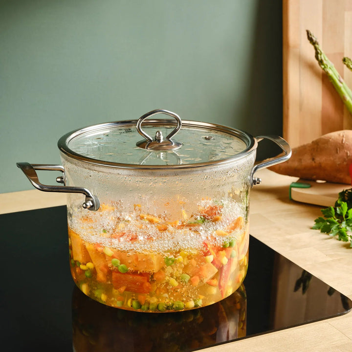 Karaca Amore Dyb Glasgryde (Borosilikat) – 20 cm - 4,5 Liter - Løven Home