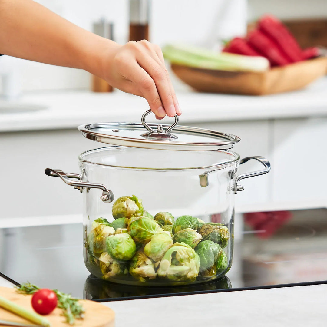 Karaca Amore Dyb Glasgryde (Borosilikat) – 20 cm - 4,5 Liter - Løven Home