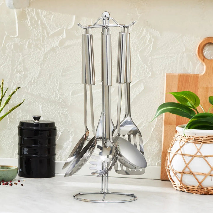 Karaca Apricot Chef Serveringssæt m/Stativ 7 Dele - Løven Home