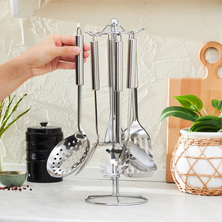 Karaca Apricot Chef Serveringssæt m/Stativ 7 Dele - Løven Home