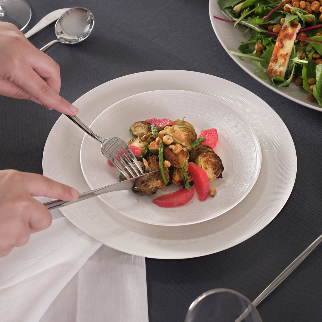 Karaca Arte New Bone Spisestel – 56 dele til 12 personer - Løven Home