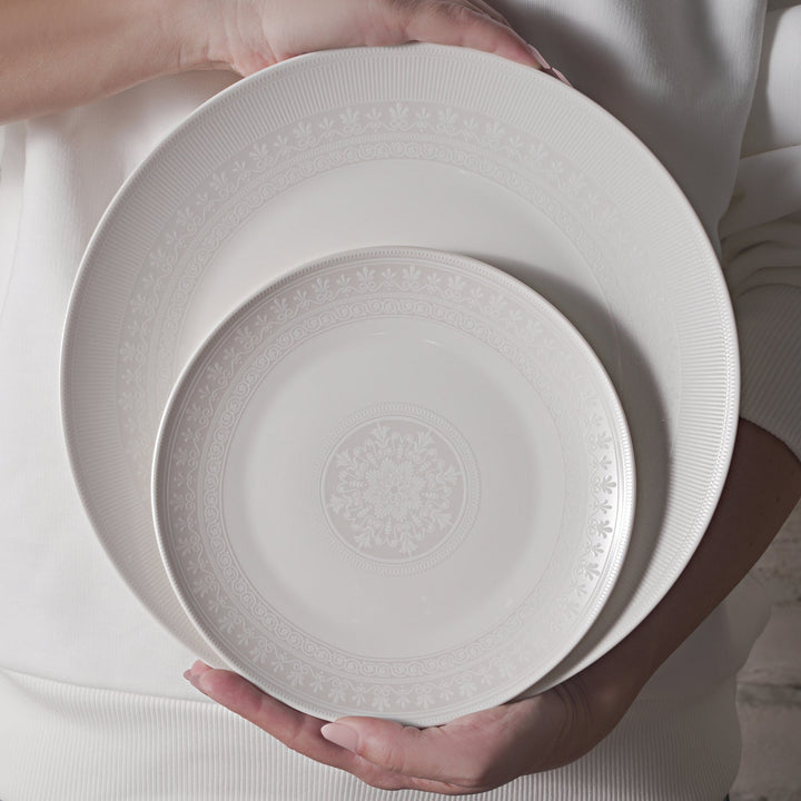 Karaca Arte New Bone Spisestel – 56 dele til 12 personer - Løven Home