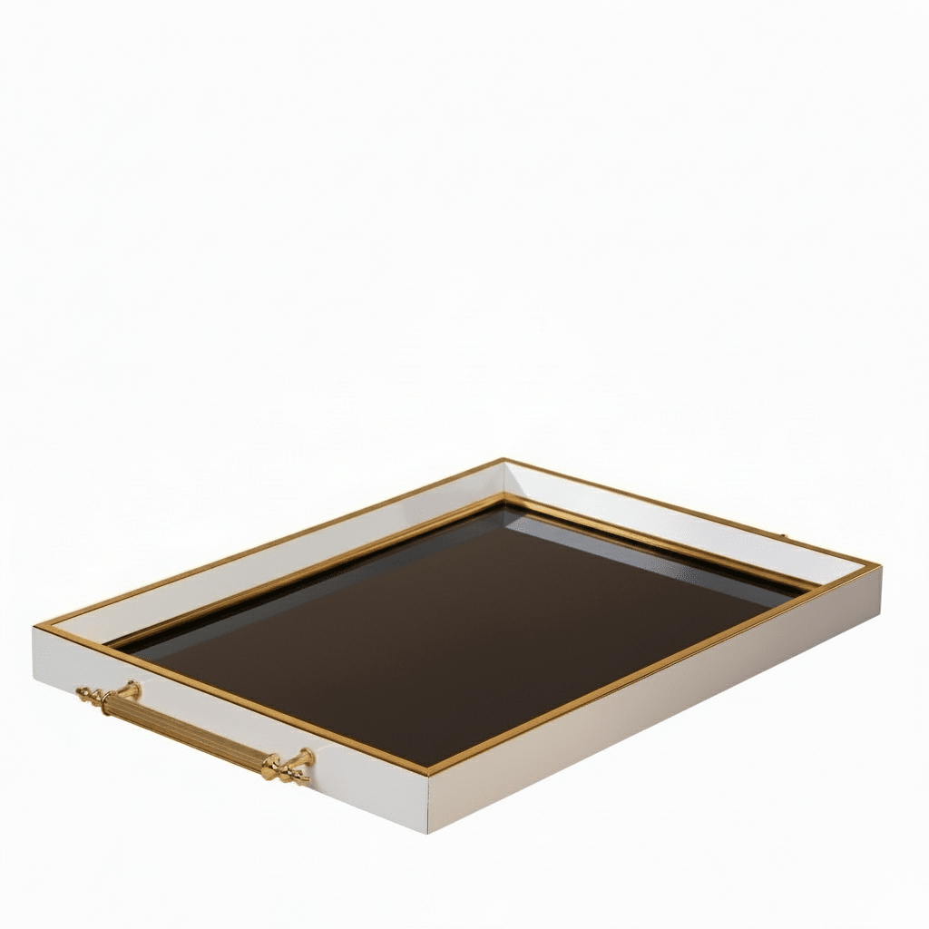 Karaca Aster Rektangulær Serveringsbakke 49x29 cm, Marineblå - Løven Home