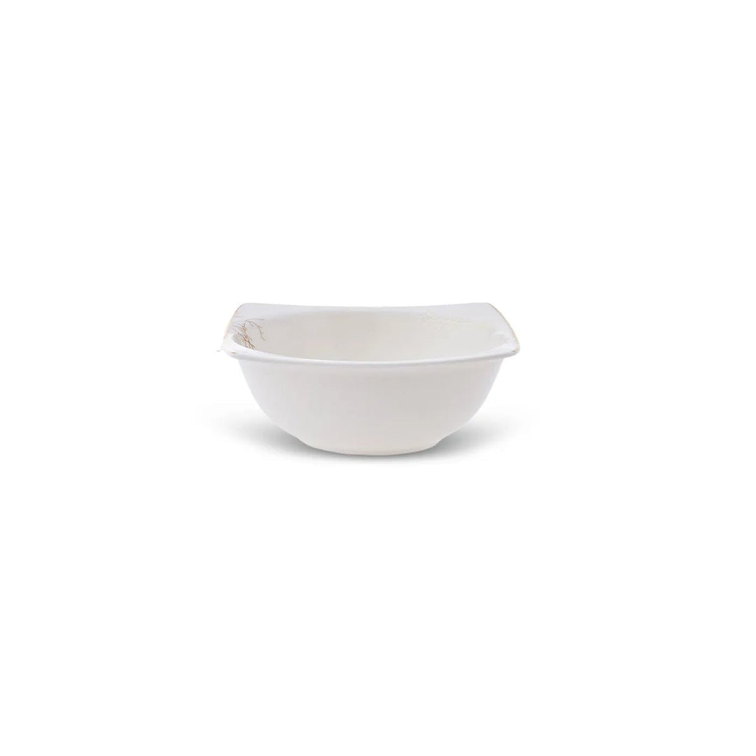 Karaca - Autumn Fine Cream tallerkensæt - Porcelæn | Råhvid/guldmønstret | 60 dele | 12 pers. - Løven Home
