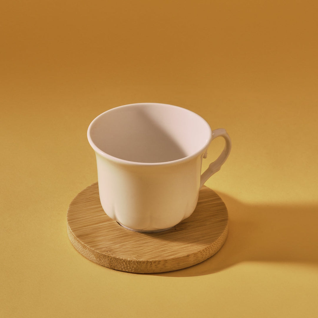 Karaca Bambus - Kaffekopssæt med Bakke – 6 personer - 90 ml - Løven Home