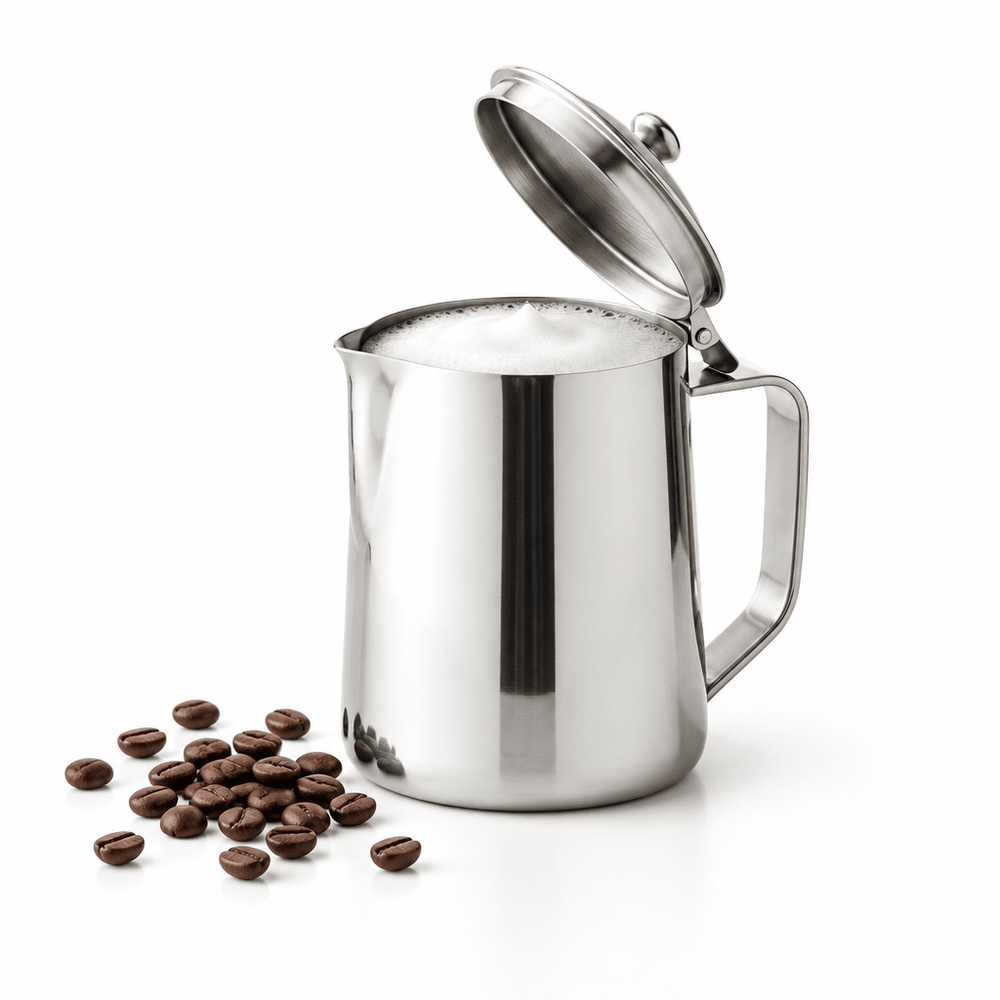 Karaca Barista - Mælkekande m/Låg - 0,7 Liter Rustfrit Stål - Løven Home