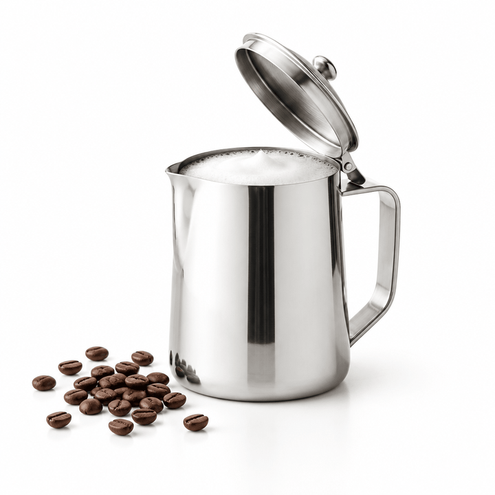 Karaca Barista - Mælkekande m/Låg - 0,7 Liter Rustfrit Stål - Løven Home