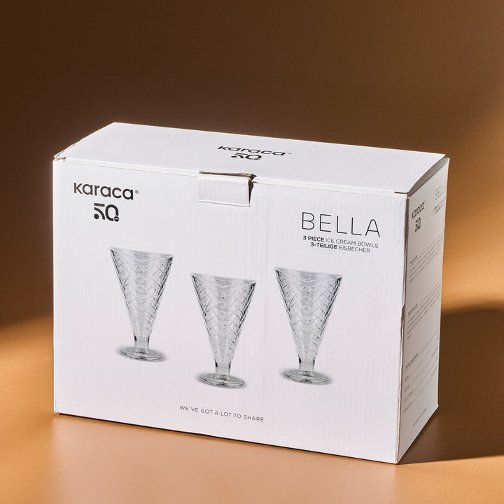 Karaca Bella Isbæger – 3 Stk – 265 ml - Løven Home