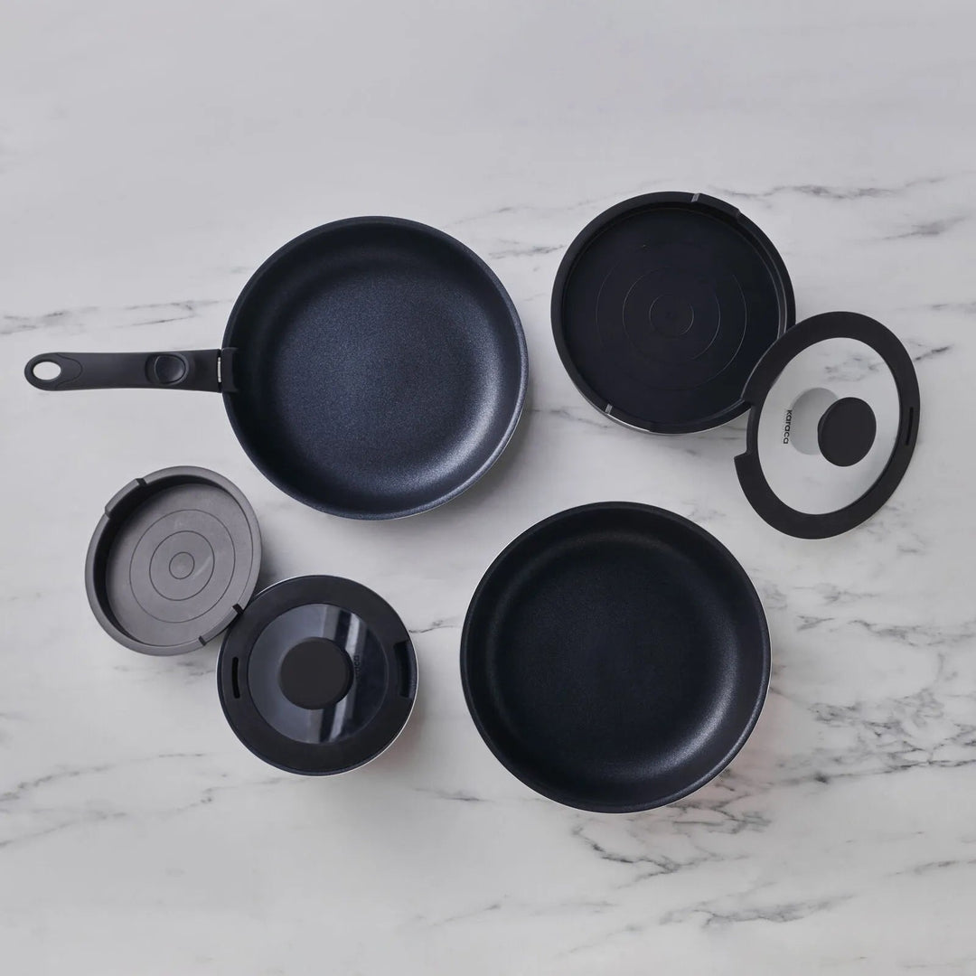 Karaca BioDiamond Smart Clip Induktionskompatibelt 9 - delt Grydesæt - Løven Home