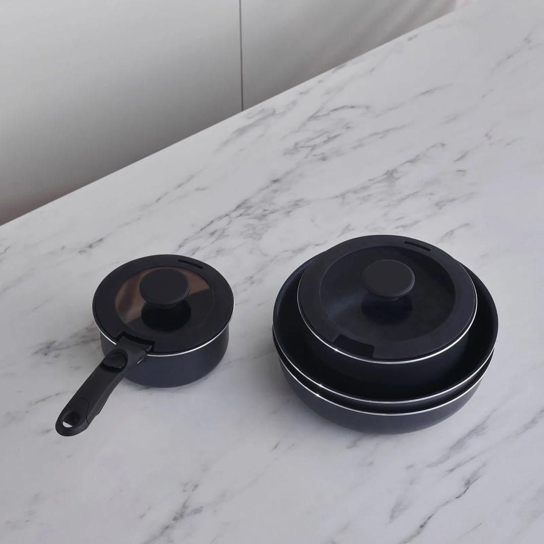 Karaca BioDiamond Smart Clip Induktionskompatibelt 9 - delt Grydesæt - Løven Home